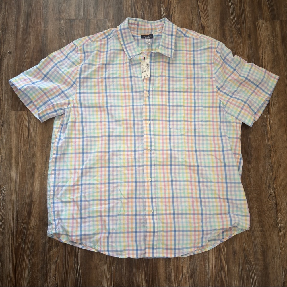 Place Pastel Plaid Casual Shirt